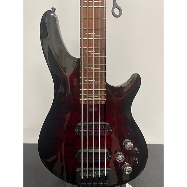 Used Schecter Guitar Research Omen 5 String ELITE Electric Bass Guitar