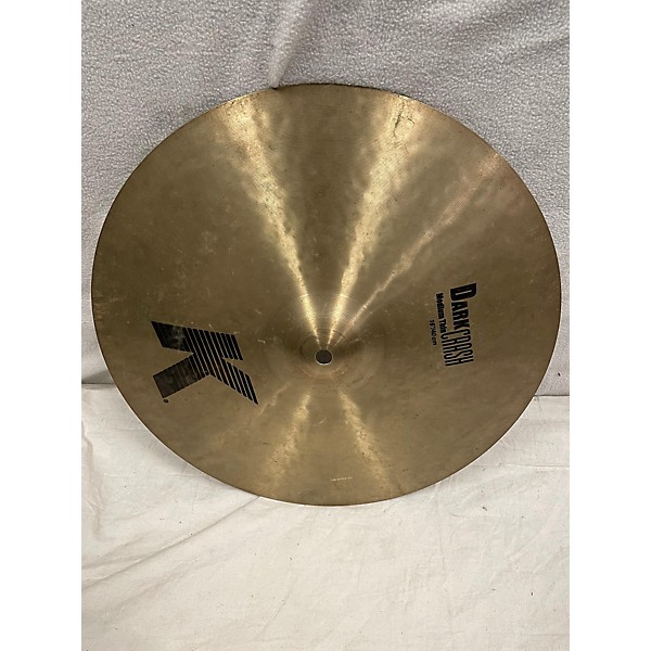 Used Zildjian 16in K Medium Dark Thin Crash Cymbal