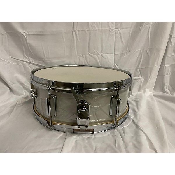 Used Used Tempro 5.5X14 Snare Drum White Marine