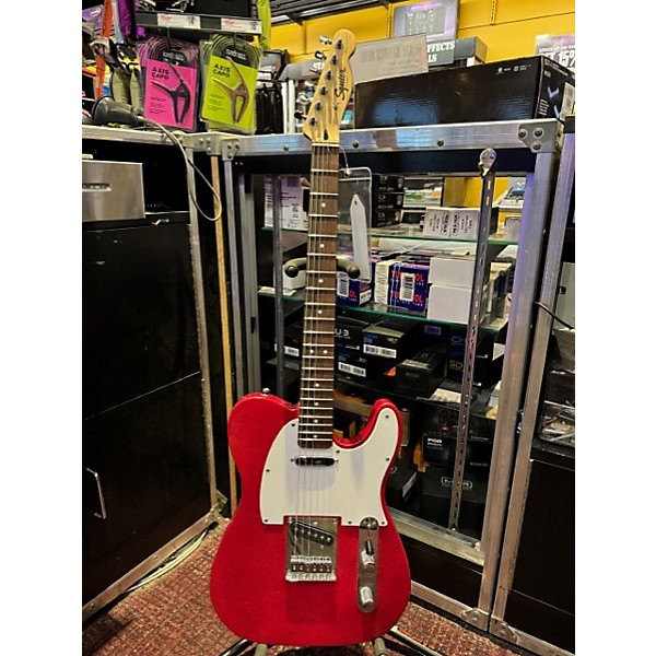 Used Squier Bullet Telecaster Solid Body Electric Guitar Red 