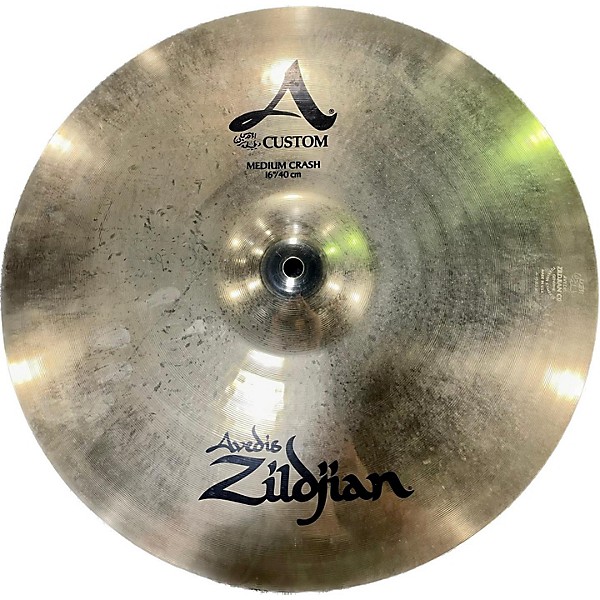 Used Zildjian 16in A Custom Medium Crash Cymbal
