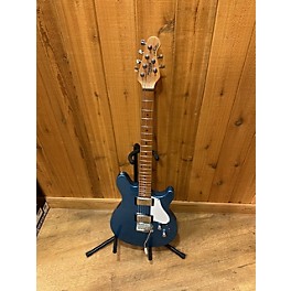 Used Sterling by Music Man Used Sterling By Music Man Valentine JV60 Blue Solid Body Electric Guitar