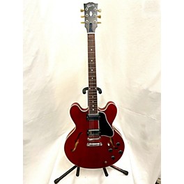 Used Gibson Used Gibson ES335 Satin Red Hollow Body Electric Guitar