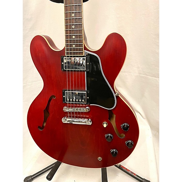 Used Gibson Used Gibson ES335 Satin Red Hollow Body Electric Guitar