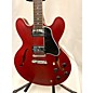 Used Gibson Used Gibson ES335 Satin Red Hollow Body Electric Guitar