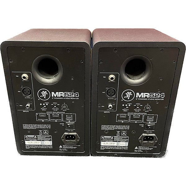 Used Mackie MR524 PAIR Powered Monitor