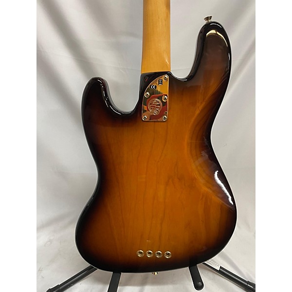 Used Fender Used Fender 75th Anniversary Commemorative American Jazz Bass 2 Color Sunburst Electric Bass Guitar