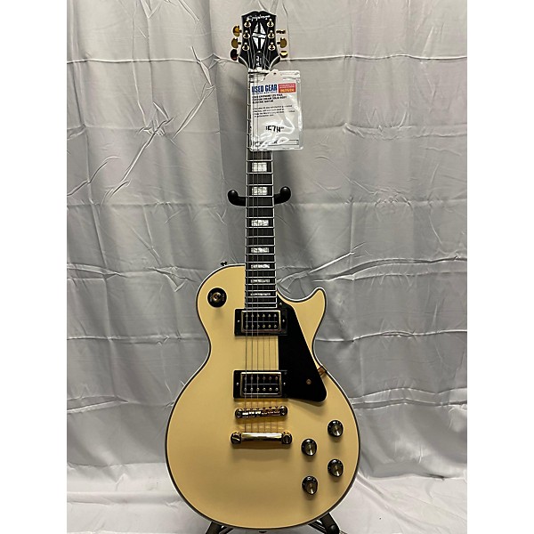 Used Epiphone Les Paul Custom Solid Body Electric Guitar Cream Guitar