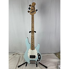 Used Sterling by Music Man Used Sterling By Music Man Stingray Sonic Blue Electric Bass Guitar