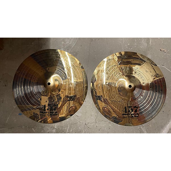 Used Wuhan Cymbals & Gongs 14in 457 HEAVY METAL HI-HAT PAIR Cymbal