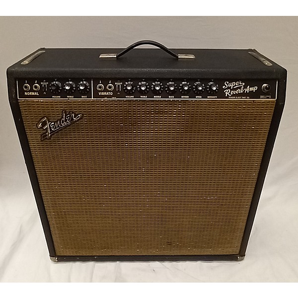 Used Fender 1965 Super Reverb 4x10 Tube Guitar Combo Amp | Guitar Center