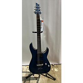 Used Schecter Guitar Research Used Schecter Guitar Research C1 Platinum Transparent Midnight Blue Solid Body Electric Guitar