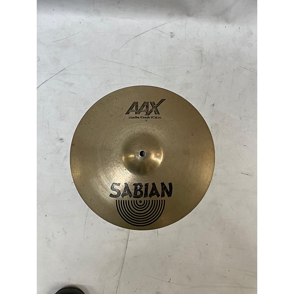 Used SABIAN 14in AAX Thin Studio Crash Cymbal