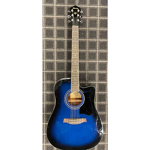 Used Ibanez V70CE Acoustic Electric Guitar Blue Burst | Guitar Center