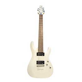 Used Schecter Guitar Research C7 Deluxe White Solid Body Electric Guitar