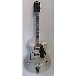 Used Gretsch Guitars Used Gretsch Guitars G5420T Electromatic Silver Hollow Body Electric Guitar