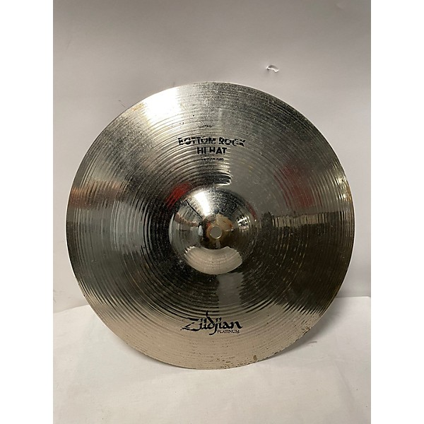 Used Zildjian 14in PLATINUM ROCK HI HATS Cymbal
