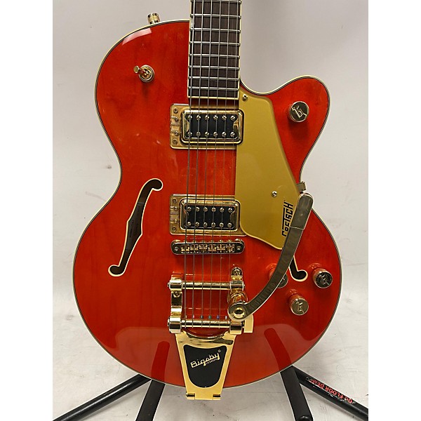 Used Gretsch Guitars Used Gretsch Guitars G5655TG Orange Hollow Body Electric Guitar