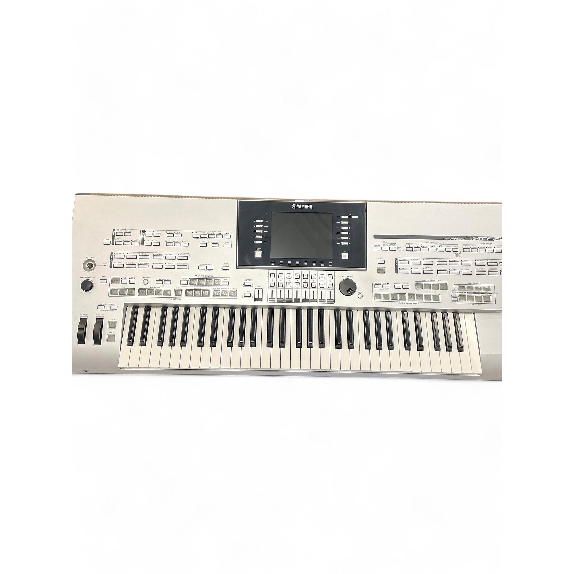 Used Yamaha Used Yamaha Tyros4 61 Key Arranger Keyboard