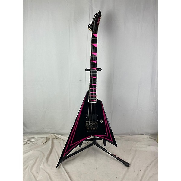 Used Edwards Used Edwards E-AL-168 Alexi Signature Black And Pink Solid Body Electric Guitar