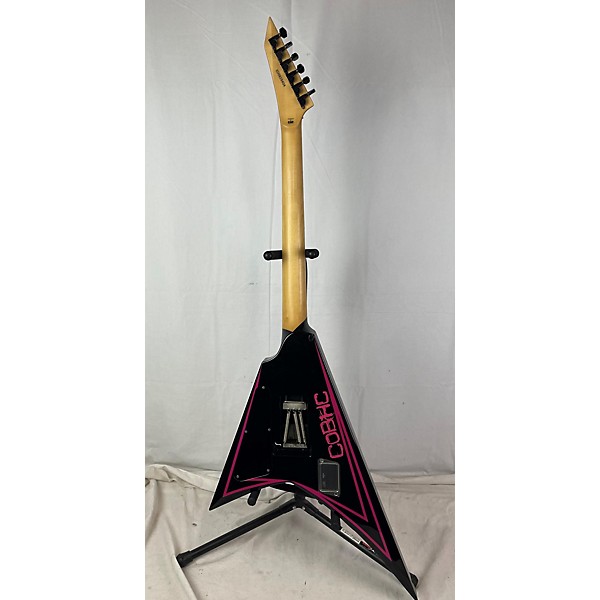 Used Edwards Used Edwards E-AL-168 Alexi Signature Black And Pink Solid Body Electric Guitar