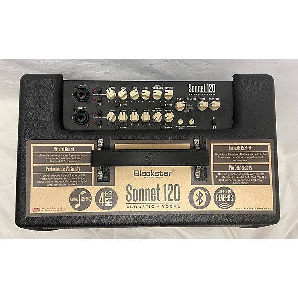 Used Blackstar Sonnet 120 1x8 Acoustic Amplifier Acoustic Guitar Combo Amp