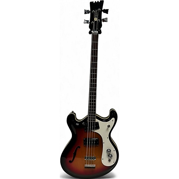Vintage 1967 Mosrite COMBO SUN BURST Electric Bass Guitar