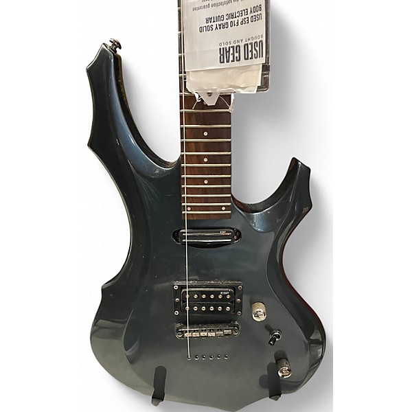 Used ESP F10 Gray Solid Body Electric Guitar
