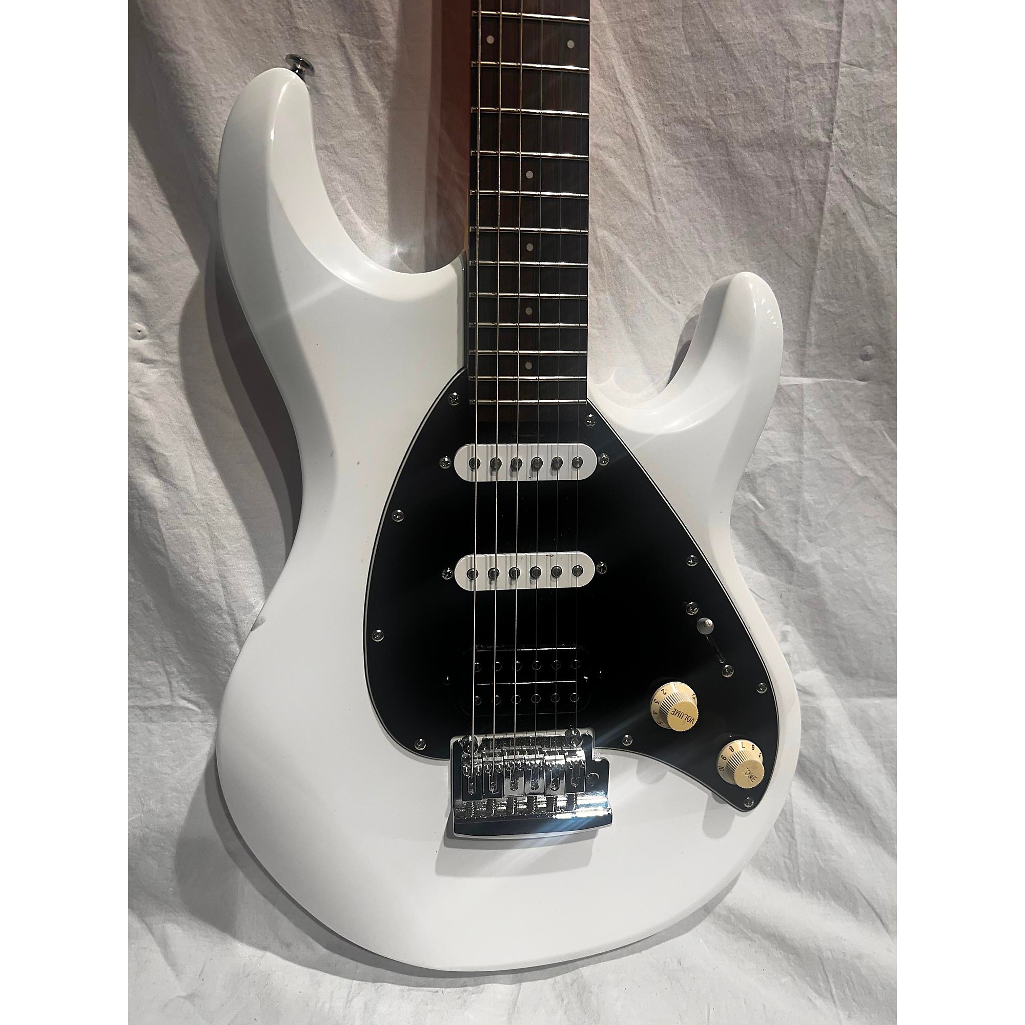 Used Sterling by Music Man Sub Silo 3 Solid Body Electric Guitar White |  Guitar Center