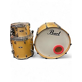 Used In Store Used Used Pearl 3 piece Wood-Fiberglass Fibes Platinum Mist Drum Kit