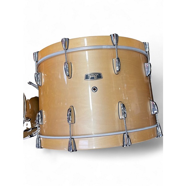 Used Used Pearl 3 piece Wood-Fiberglass Fibes Platinum Mist Drum Kit