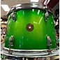 Used Gretsch Drums Used 1960s Gretsch Drums 3 piece 60's Era Round Badge Kit Lime Mist Organic Green Fade Drum Kit