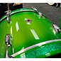 Used Gretsch Drums Used 1960s Gretsch Drums 3 piece 60's Era Round Badge Kit Lime Mist Organic Green Fade Drum Kit