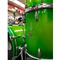 Used Gretsch Drums Used 1960s Gretsch Drums 3 piece 60's Era Round Badge Kit Lime Mist Organic Green Fade Drum Kit