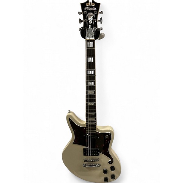 Used D'Angelico Premier Bedford White Solid Body Electric Guitar
