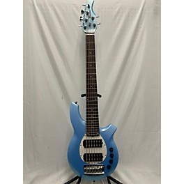 Used Ernie Ball Music Man Bongo 6 String Sky Blue Electric Bass Guitar