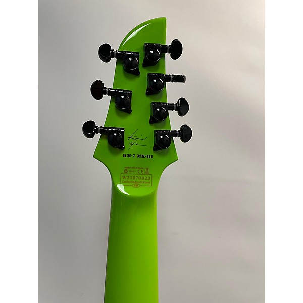 Used Schecter Guitar Research Used Schecter Guitar Research KM-7 FR S MK-III LAMBORGHINI GREEN Solid Body Electric Guitar