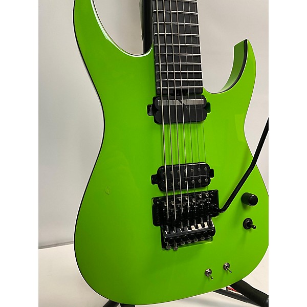 Used Schecter Guitar Research Used Schecter Guitar Research KM-7 FR S MK-III LAMBORGHINI GREEN Solid Body Electric Guitar