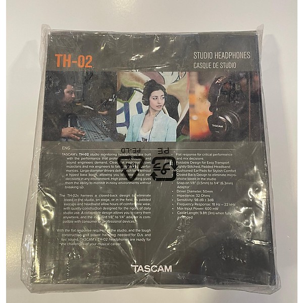 Used TASCAM TH02 Studio Headphones