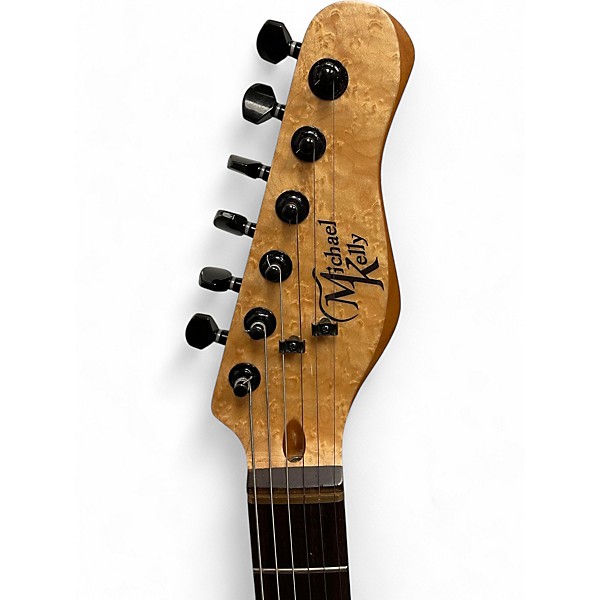 Used Michael Kelly Burl 50s ultra Blue Solid Body Electric Guitar