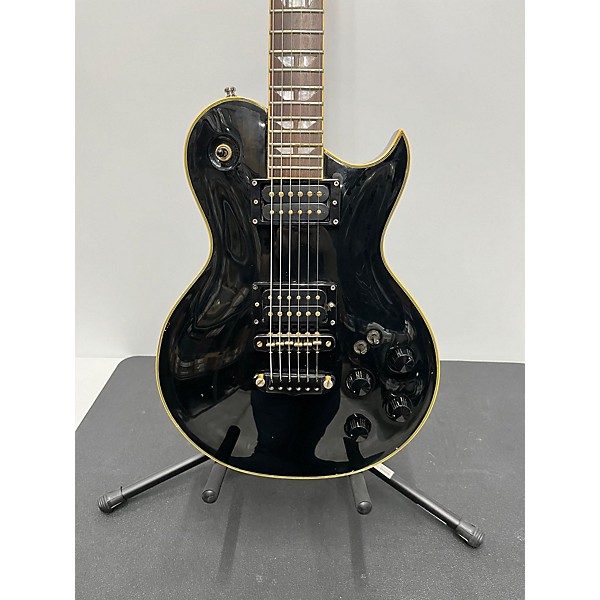 Used Aria PRO II BLACK AND GOLD Solid Body Electric Guitar