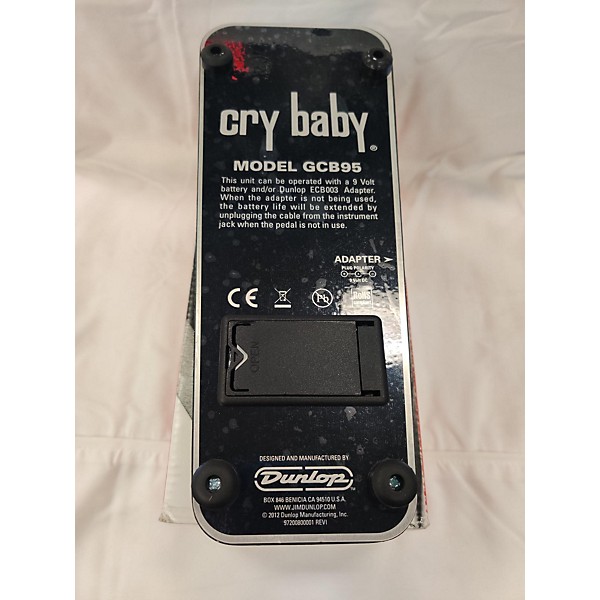 Used Dunlop GCB95 Original Crybaby Wah Effect Pedal