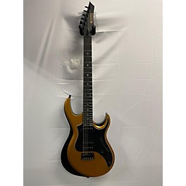 Used Kiesel Used Kiesel Aries Titanium Black And Gold Solid Body Electric Guitar