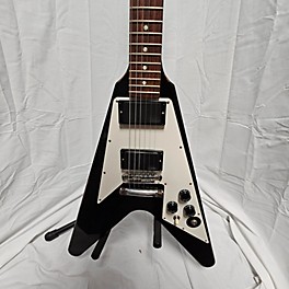 Used Gibson Used 2012 Gibson Custom Shop Kirk Hammet 1979 Flying V Reissue Black Solid Body Electric Guitar