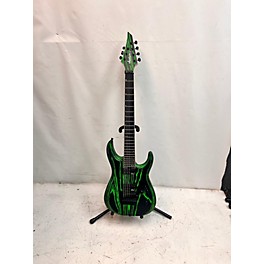 Used Jackson Used Jackson Dk24 Pro Ash 7 FR GREEN AND BLACK Solid Body Electric Guitar