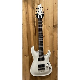 Used Schecter Guitar Research Used Schecter Guitar Research Demon 7 String White Solid Body Electric Guitar