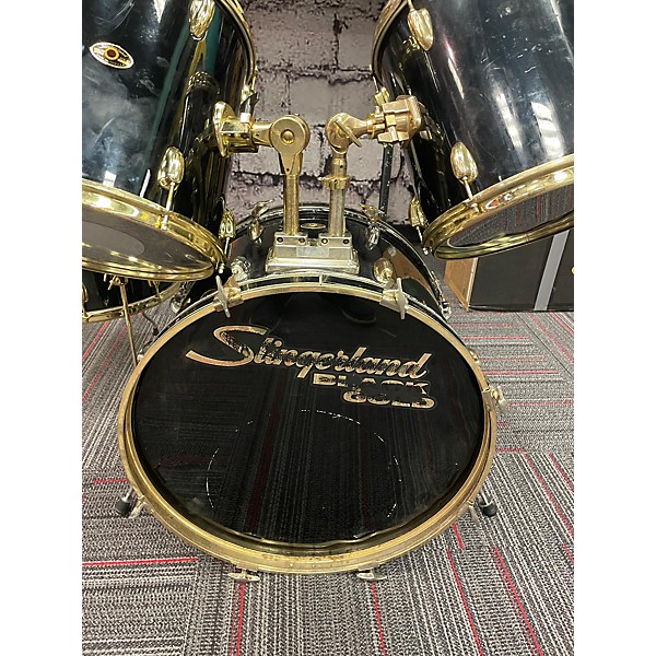 Used Slingerland 1970s BLACK AND GOLD Drum Kit