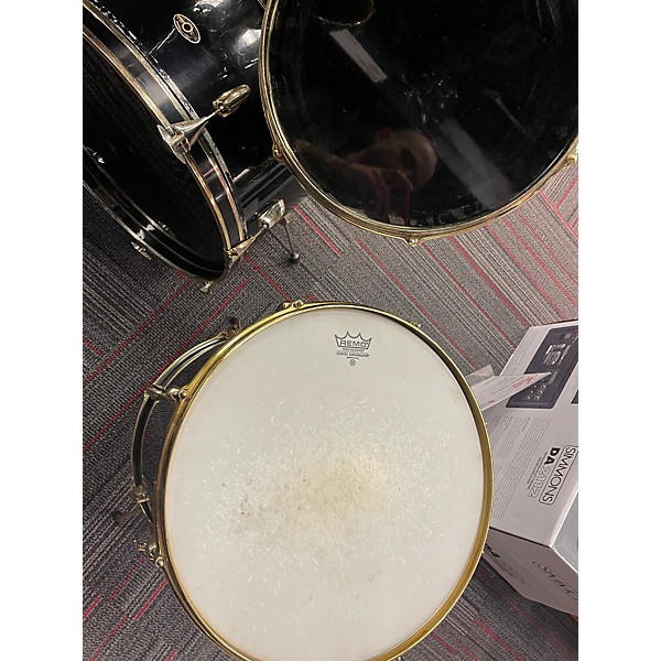 Used Slingerland 1970s BLACK AND GOLD Drum Kit