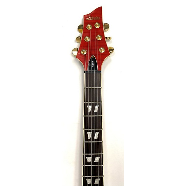 Used Schecter Guitar Research Used Schecter Guitar Research C/SH-1 Trans Red Solid Body Electric Guitar