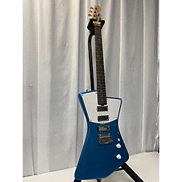 Used Sterling by Music Man Used Sterling By Music Man St Vincent Light Blue Solid Body Electric Guitar